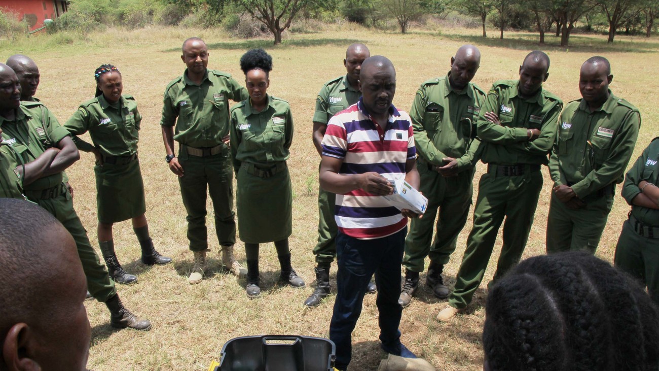 Olgulului Community Wildlife Rangers learn are trained in wildlife crime investigation skills