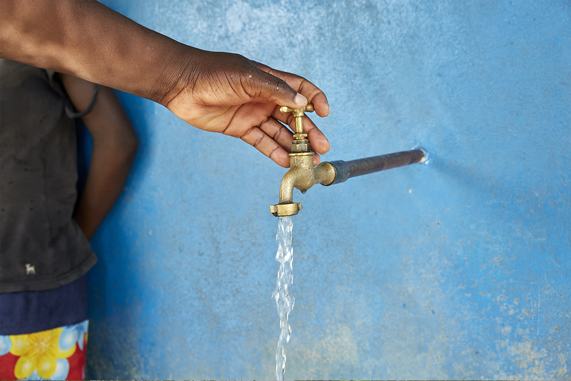 One of two community taps installed by the Chikolongo Livelihood Project, Chikolongo, Malawi.