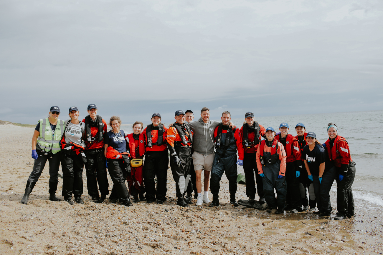 Rescue team in a group photo