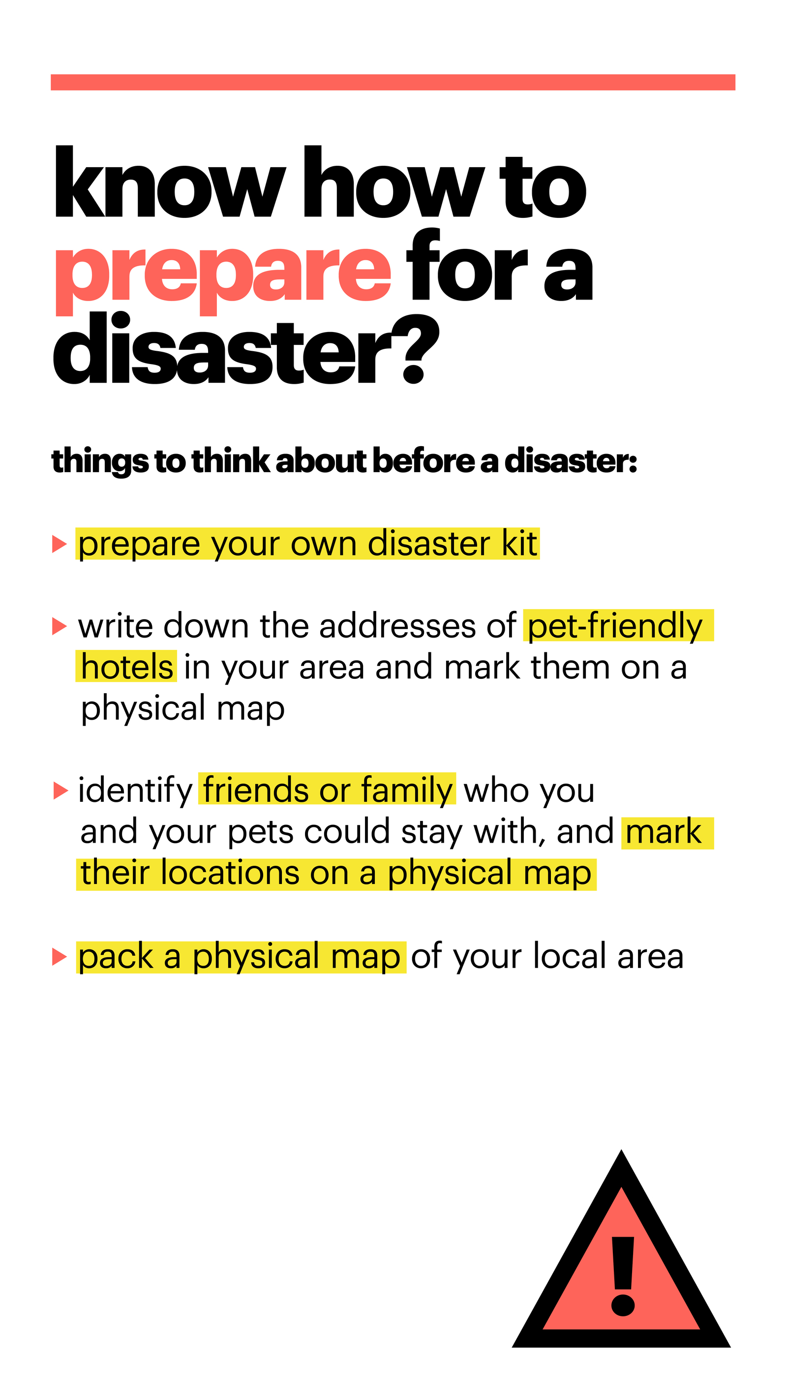 how to prepare for a disaster