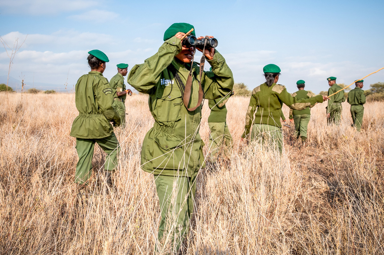 Team Lioness on patrol in Amboseli, Kenya.