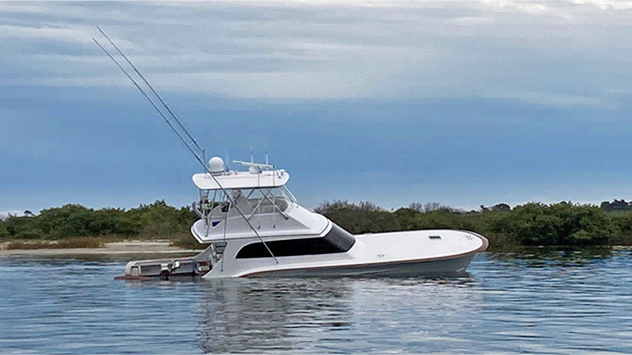 After colliding with a North Atlantic right whale mother and calf, this 54-foot vessel was a total loss, while the calf was killed and the mother severely injured.vvvvvvvvv