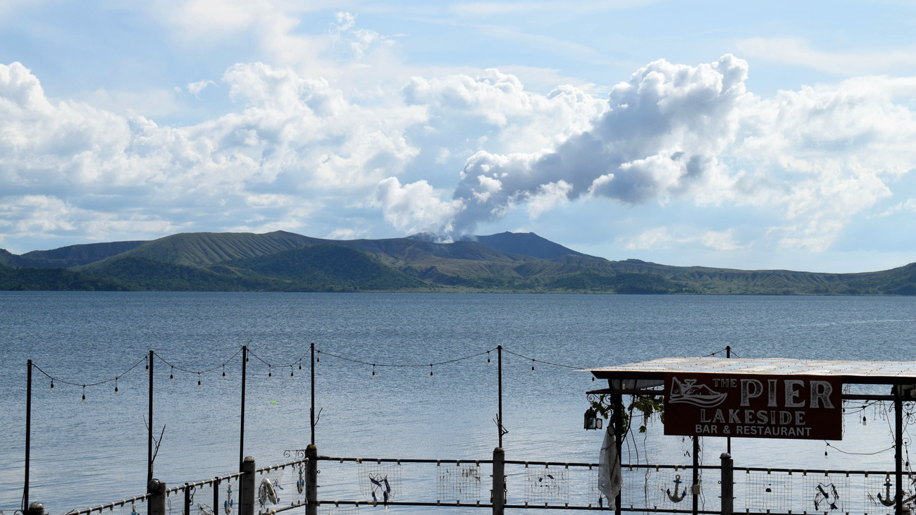 The island volcano at Lake Taal displayed its activity during the recent “Animals in Disaster Training”