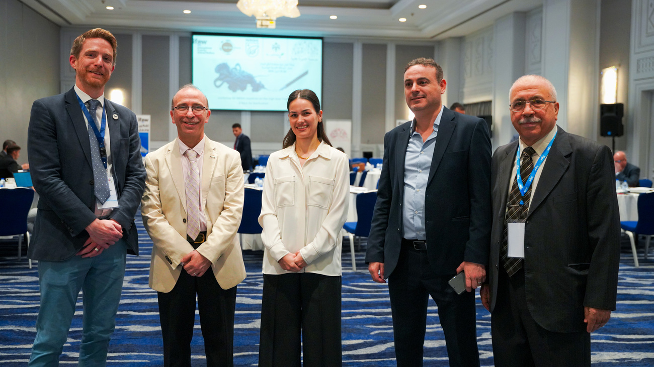 Group photo including IFAW’s Matt Collis, IFAW’s Akram Eissa Darwich, and Princess Saleha of Jordan