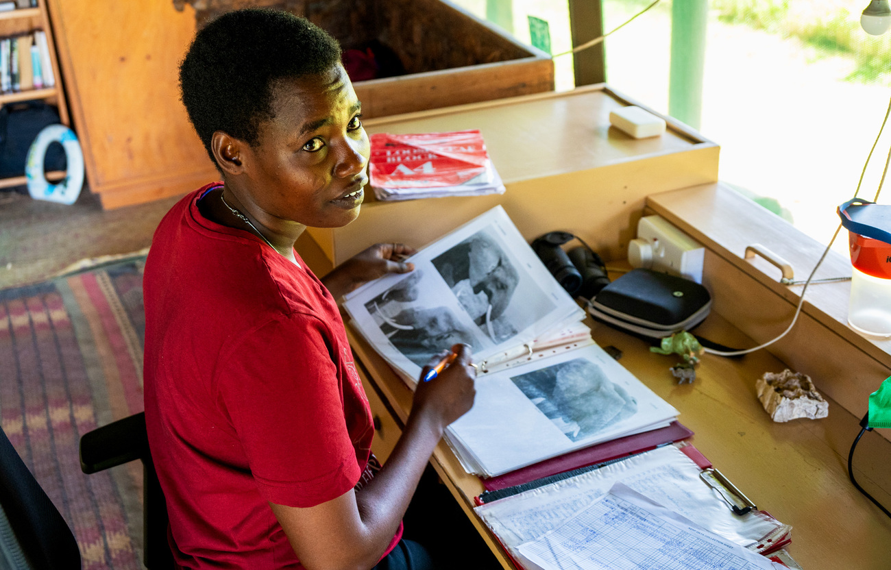 Cecilia Parrae, field researcher at Amboseli Trust for Elephants and IFAW scholarship recipient.