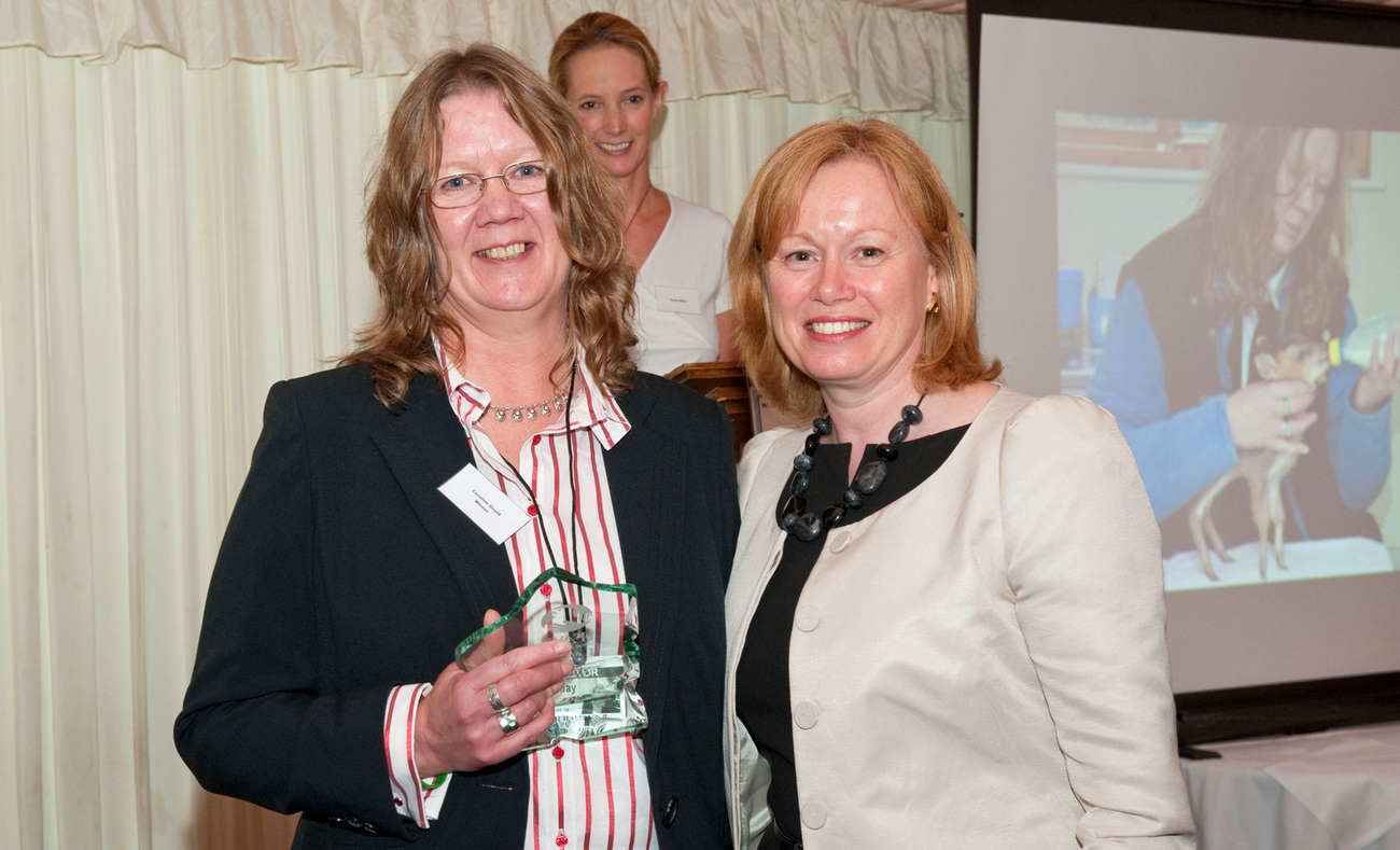 AAA Winner Caroline Gould – Lifetime Achievement Award 2010 with The Rt Hon. the Baroness Smith of Basildon