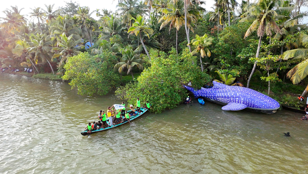 Awareness session on whale shark in Kerala, India