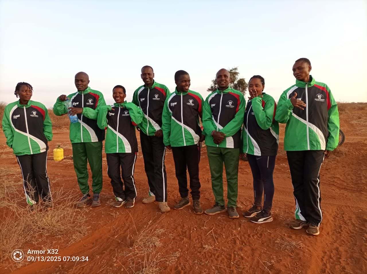 Members of Olgulului Group Ranch prepare for the 2025 Wildlife Ranger Challenge.