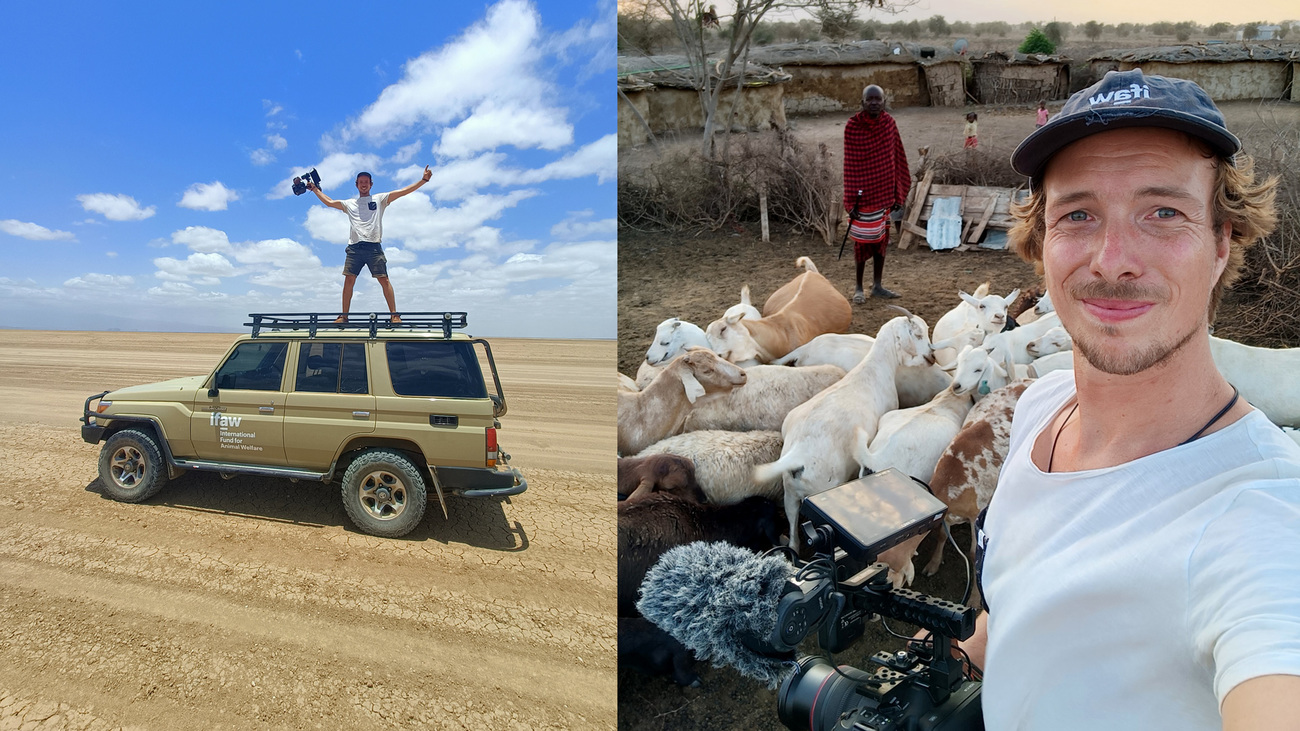 Michael Zomer in the field with IFAW.