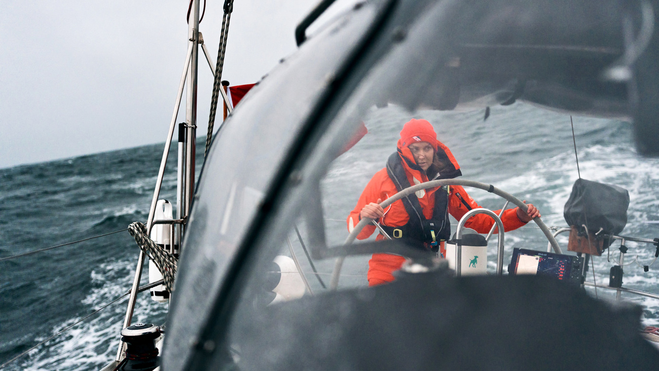 An autonomous underwater glider deployed to monitor North Atlantic right whales and other baleen whales between Iceland and Greenland.