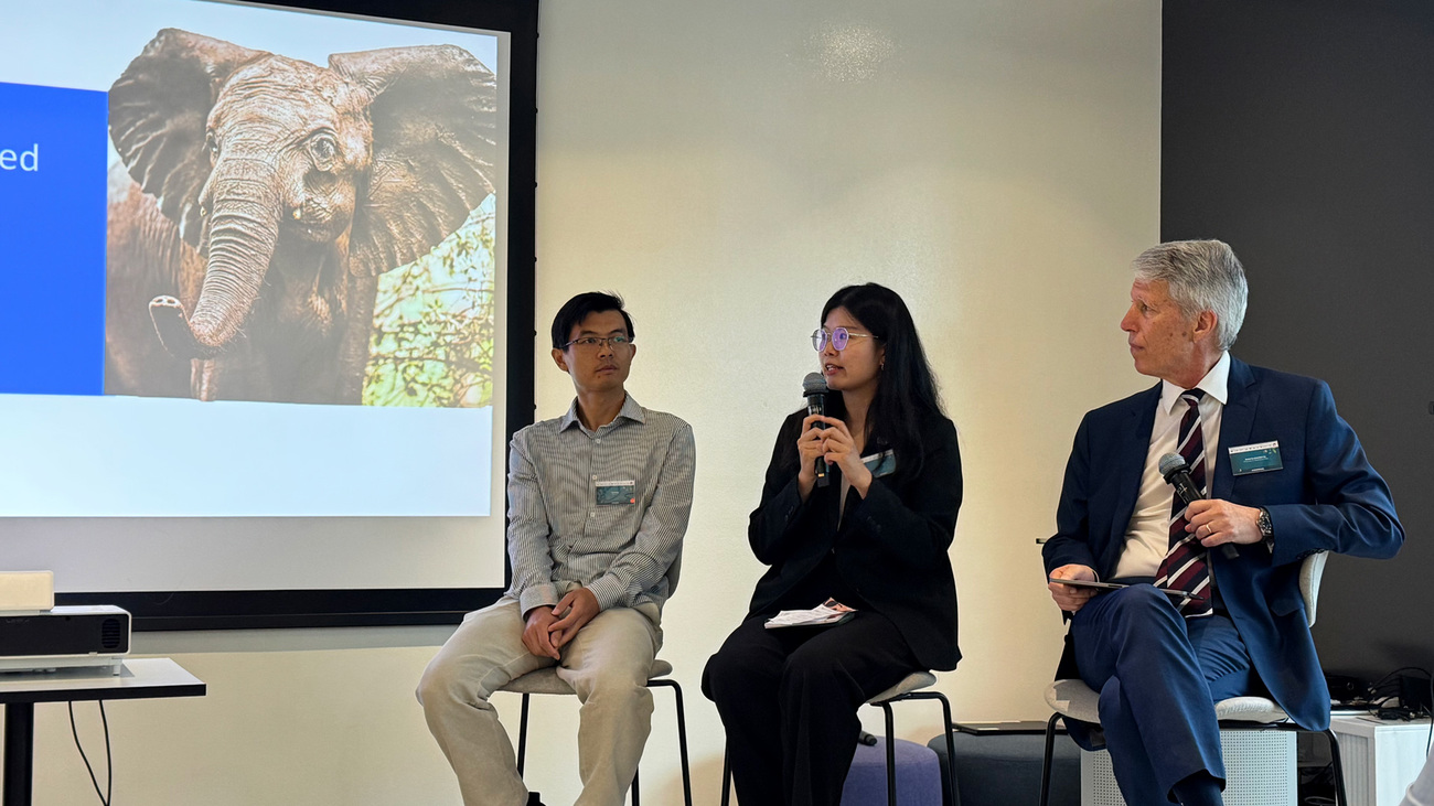 Jenny Ji, IFAW Wildlife Crime Program Manager, introducing the newly released AI Guardian of Endangered Species Portal.