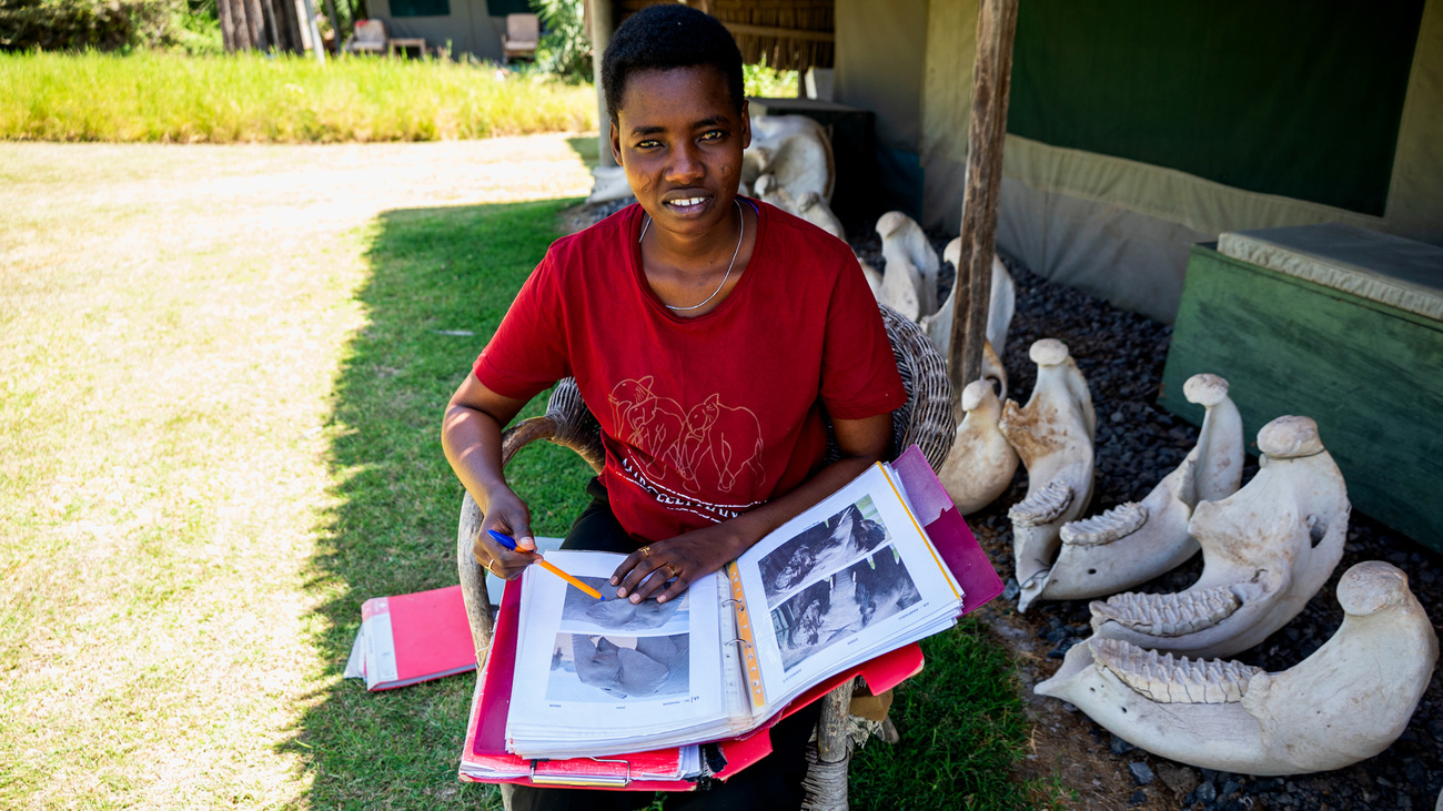 Cecilia Parrae, field researcher at Amboseli Trust for Elephants and IFAW scholarship recipient.