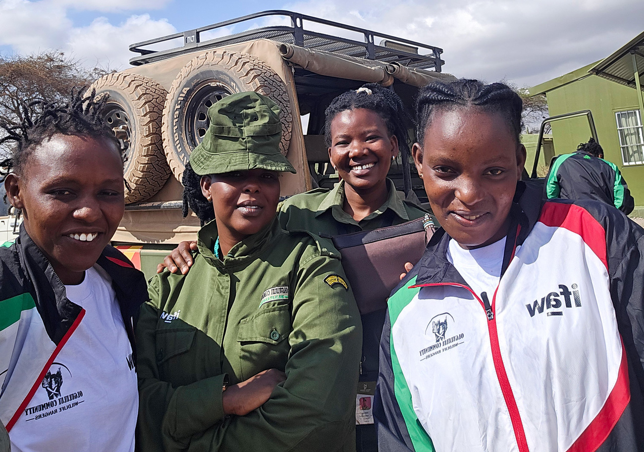 Team Lioness showing support as two members trained for the 2026 Wildlife Ranger Challenge.