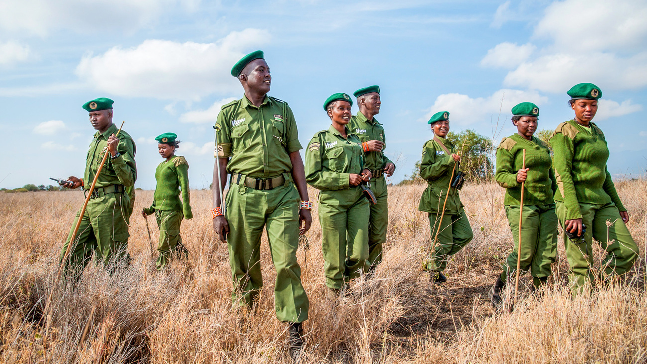 Team Lioness on patrol in Amboseli, Kenya.